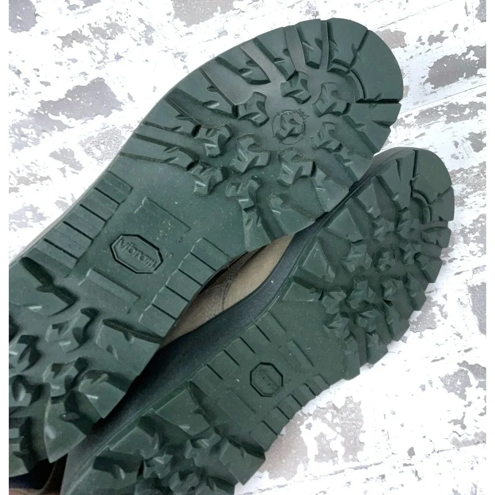 Vintage Army Military Sage Green Combat Boots Size 15.5 R Mens Vibram UFCW USA - Picture 9 of 13
